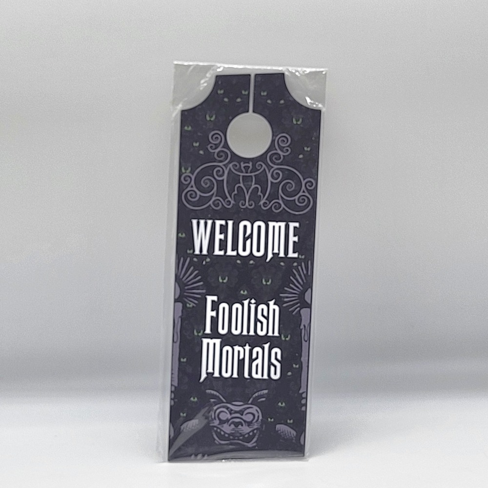 Disney Parks Haunted Mansion Door Hanger Madame Leota Foolish Mortals New